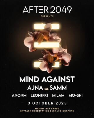 AFTER 2049 kicks off Singapore Grand Prix weekend on 3 October 2025 at Marina Bay Sands SkyPark Observation Deck