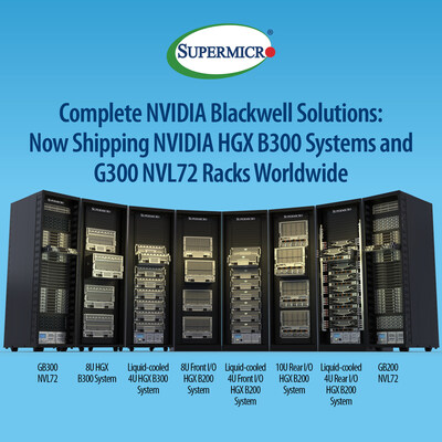 完整的 NVIDIA Blackwell 解決方案:現在全球運送 NVIDIA HGX B300 系統和 GB300 NVL72 機架 完整的 NVIDIA Blackwell 解決方案:現在全球運送 NVIDIA HGX B300 系統和 GB300 NVL72 機架